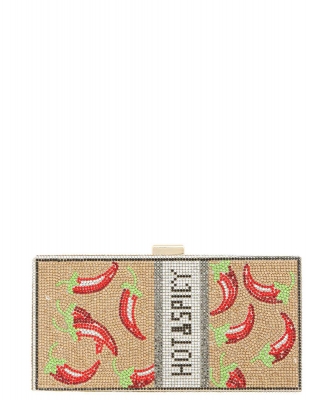 Hot and Spicy Rhinestone Clutch 6694 GOLD